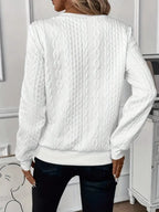 Blue Zone Planet | Texture Half Zip Long Sleeve Sweatshirt