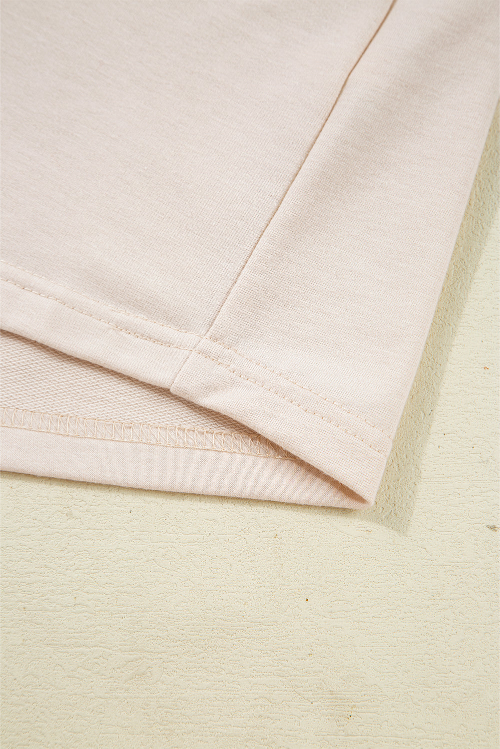 Jet Stream Color Block Waffled Patchwork Loose Henley Top