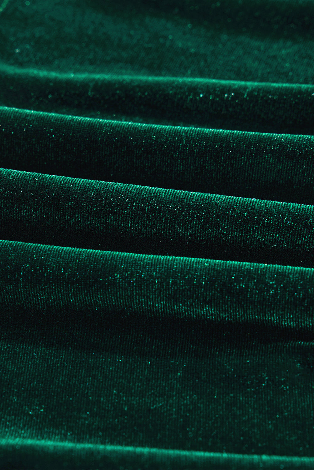 Evergreen Sequin Puff Sleeve High Waist Tiered Velvet Mini Dress