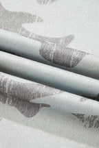 Multicolour Retro Camouflage Print Exposed Seam Patchwork Drop Shoulder Sweatshirt