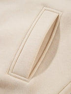 Solid Exposed Seams Hoodie and Joggers Activewear Set