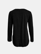 Blue Zone Planet |  Full Size Reindeer Round Neck Long Sleeve T-Shirt