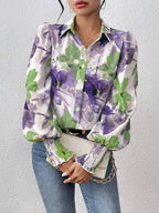 Floral Print Long Sleeve Shirt