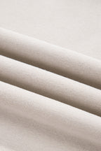 Parchment Striped Colorblock Patchwork Drop Shoulder Sweatshirt