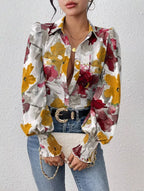 Floral Print Long Sleeve Shirt