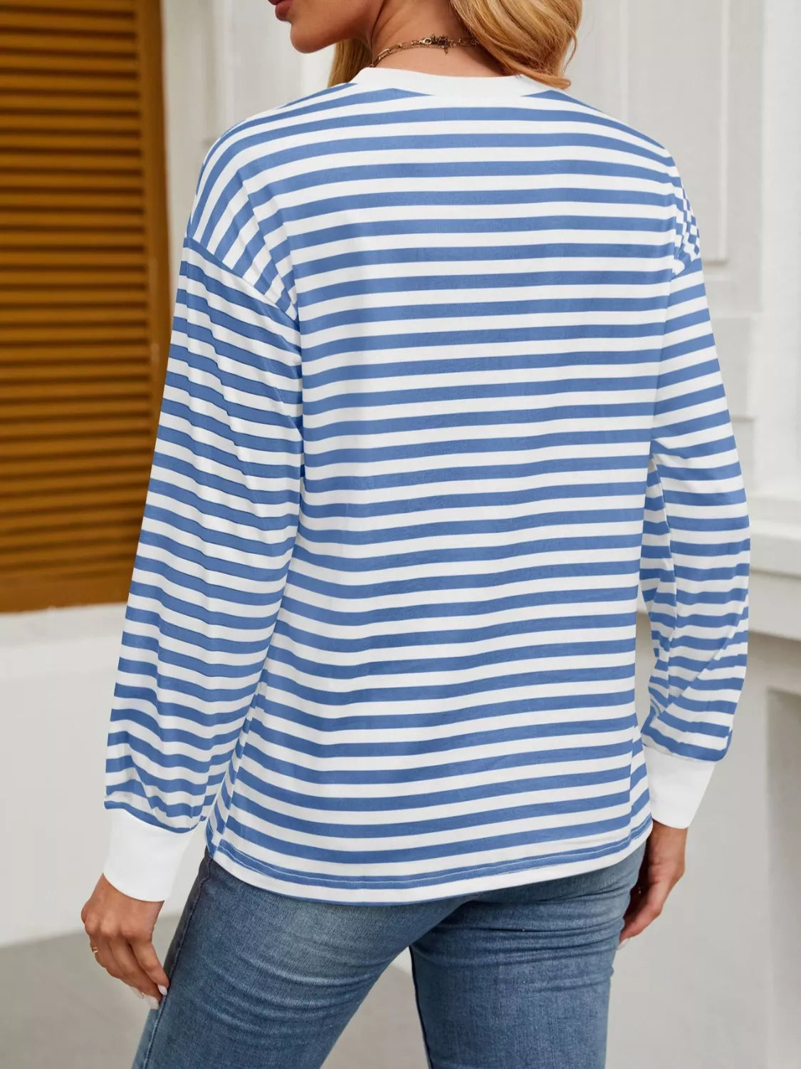 Striped Long Sleeve Casual T-Shirt