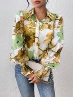 Floral Print Long Sleeve Shirt