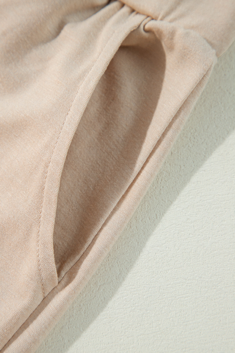 Parchment Split Long Cardigan and Skinny Pants Lounge Set - Cozy Two-Piece Loungewear for Effortless Style