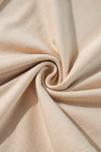 Parchment Split Long Cardigan and Skinny Pants Lounge Set - Cozy Two-Piece Loungewear for Effortless Style