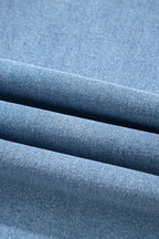 Myosotis Acid Washed High Rise Cropped Wide Leg Jeans