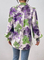 Floral Print Long Sleeve Shirt