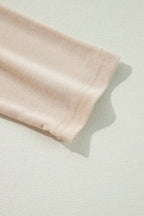 Parchment Split Long Cardigan and Skinny Pants Lounge Set - Cozy Two-Piece Loungewear for Effortless Style