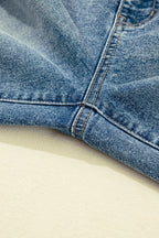 Dusk Blue Vintage Washed Seam Detail Shift Jeans
