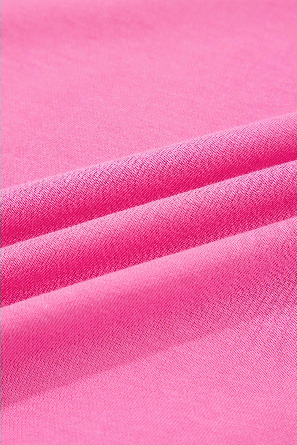 Sachet Pink Solid Color Collared Pullover and Central Seam Pants Set