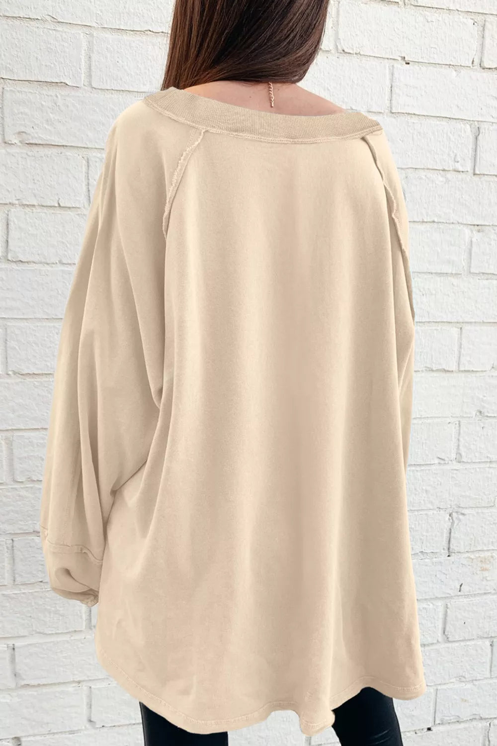 Oversized Long Sleeve Crewneck Sweatshirt