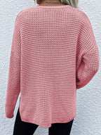 Blue Zone Planet |  Notched Long Sleeve Sweater
