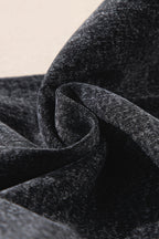 Black Chic Patch Pocket Straight Leg Loose Jeans