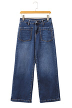 Bluing Mimimalist Patch Pocket Womens Shift Jeans