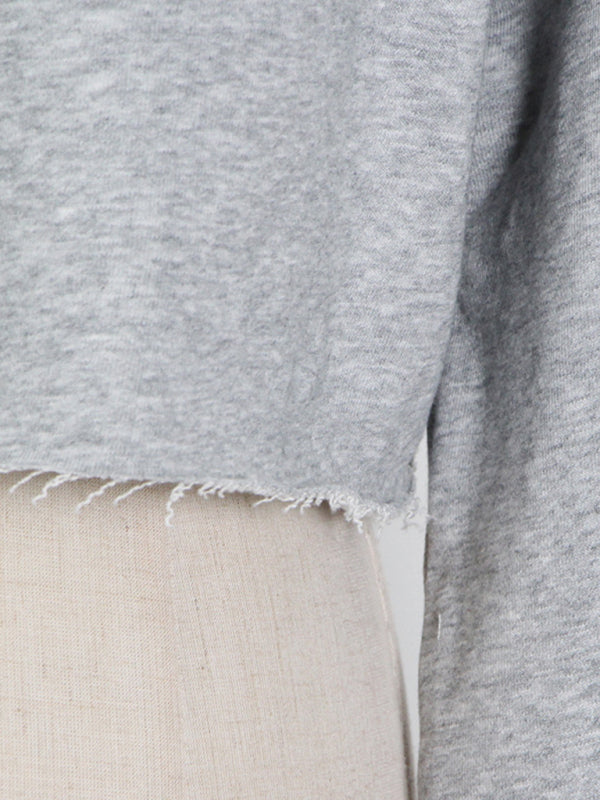 Fashion Pullover Long-Sleeved Navel Sweater + Suspender Straight-Leg Wide-Leg Pants Three-Piece Set