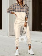 Printed Long-Sleeved Trousers Set High-Quality Sweater Set