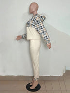 Printed Long-Sleeved Trousers Set High-Quality Sweater Set