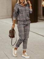 Printed Long-Sleeved Trousers Set High-Quality Sweater Set