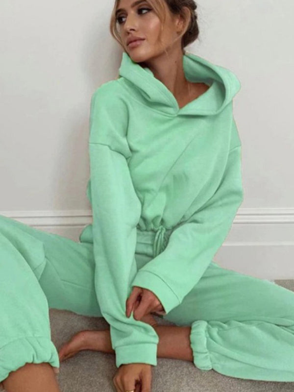 Blue Zone Planet |  Long-Sleeved Sweater Pants Two-Piece Set