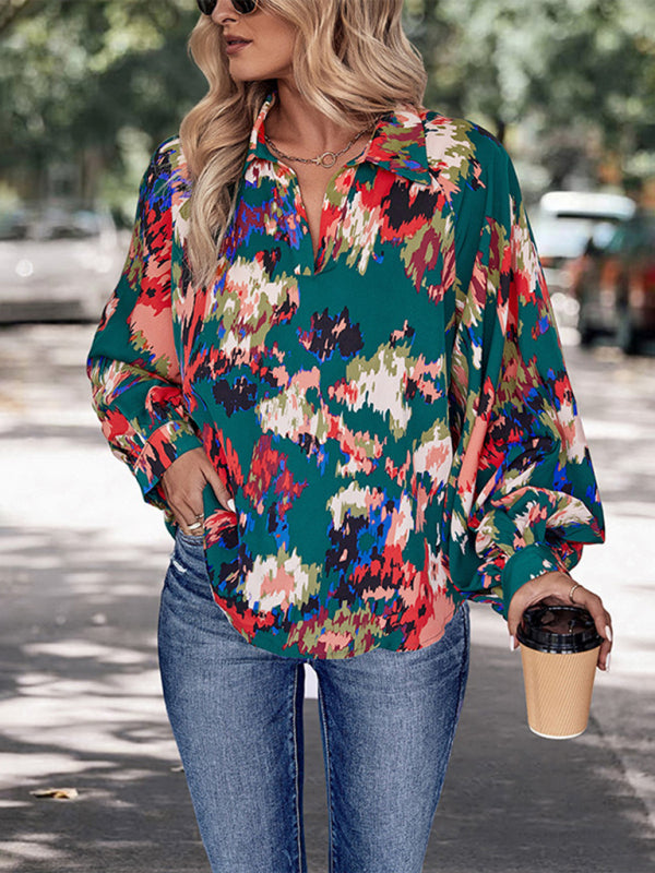 Blue Zone Planet | Anna's Long Sleeve Printed Shirt